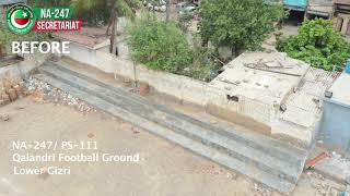 QALANDRI FOOTBALL GROUND AFTER & BEFORE