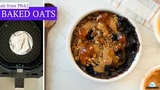 Here's what I make when I want a cozy, healthy breakfast all for myself! | Air Fryer Baked Oats