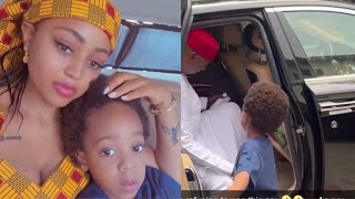 Regina Daniel Son refused to enter his dad car 🚗 until they agreed to use the car of his choice