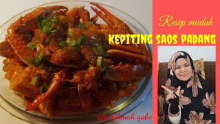 Resep kepiting saus padang  pedas manis||Resep kepiting saos padang ala resto