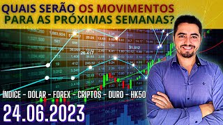 ESTUDO DO GRAFICO SEMANAL - MERCADO FINANCEIRO 24 06 2023