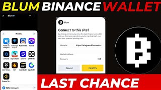 how to connect blum to binance wallet || Blum Airdrop || blum airdrop wallet connect