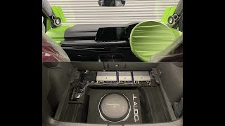 VW GOLF GTI mk8 Audio Upgrade - DAY 2 - Trunk Wiring, A-Pillar Fabrication - JL Audio, Steg, Helix