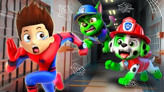 CHASE Turn Into ZOMBIE And Catch RYDER SPIDERMAN? - Sad Story Happy Ending - Paw Patrol 3D Animation