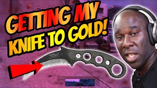 CALL OF DUTY: WARZONE -  GETTING MY KNIFE TO GOLD!