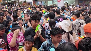 🇹🇭 4K HDR | Songkran 2024, Silom, Thailand, millions of People World-class festival 14. April