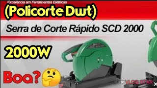 Serra de Corte Rápido_Teste ("Policorte") DWT 2000W_Não compre uma sem antes de ver esse vídeo.