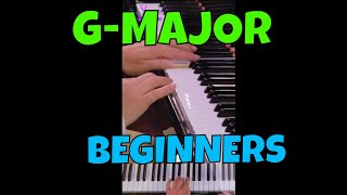 G Major PIANO SCALE for Beginners with fingering | Piano Lessons with Lars