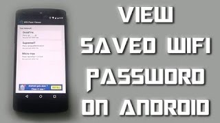 How to see saved wifi password in your android device . your phone should be rooted