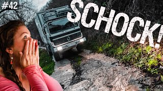 ABGERUTSCHT! Schlimmster Moment mit dem EXPEDITIONSMOBIL in Montenegro | Wohnmobil | VanLife [42]