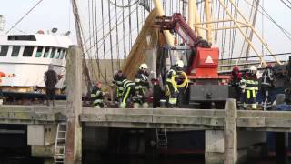 Persoon Bekneld Haven Harlingen