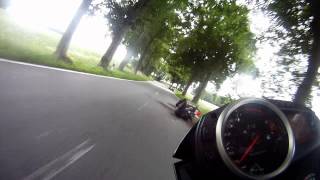 Bike Crash Kawasaki Z750R Honda CB1300 accident