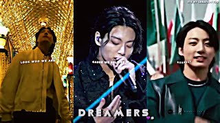 Dreamers - BTS Jungkook 💜🗯! Aesthetic Lyrics Whatsapp Status | fifa world cup 2022