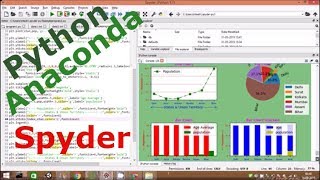 Anaconda Spider Tutorial: Plot graph bar, pie, and line in Python