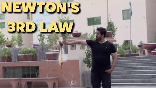 NEWTON'S 3rd LAW in Urdu/Hindi | Hassaan Fareed | PGC |