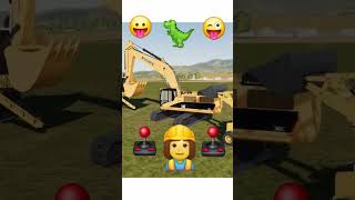 Construction vehicle excavator JCB toy game #yeahroarrroarr