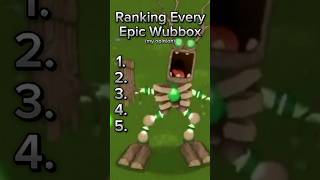 Ranking Every Epic Wubbox #capcut #msm