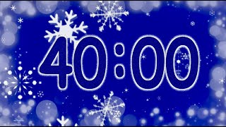 40 Minute WINTER ❄️SNOW Timer With Music