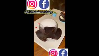 Chocolate Lava Cake | Chocolate Cake | How to make a Chocolate Molten Lava Cake | #shorts