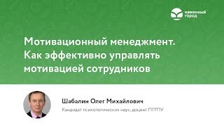 Мотивационный менеджмент. Как эффективно управлять мотивацией сотрудников