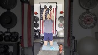 Full kneeling goblet shoulder press