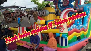 Ruame puoll sampe antri...!! Naik kuda delman & balon minions