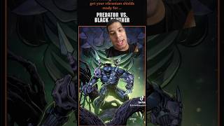 Black Panther vs predator #youtubeshorts #marvel #blackpanther #predator #comic