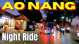 Motorbike Night Ride - Streets of Ao Nang - Krabi Thailand