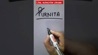 Purnita namelogo #logo #art #shorts #name #shortfeed #viralshort #shortfeed #ytshorts