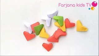 How to make 3D hearts / Diy 3d origami valentine heart