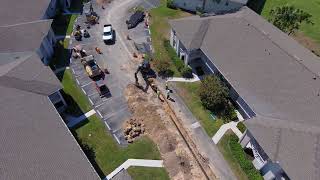 Churchill Circle Water Main Replacement Project -- Drone Flight (5-9-2023: Flight 3)