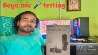 Boya mick  v 10 testing/ Raaj k Vlogs