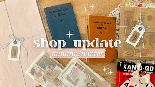 Autumn/Winter Shop Update | Altered Book Journals | Treasure Box | Vintage Ephemera | Paper Packs