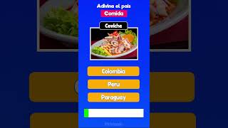 Adivina el país por la comida 🥣🍔🥩#cultura #capitales #paises #comida #trivia #quiz #culturageneral