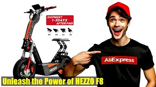 Ultimate Off-Road Electric Scooter with 160km Range! HEZZO F8 8000W Dual Motors - US