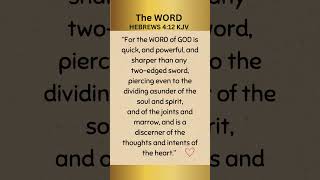 SHARPER THAN ANY TWO-EDGE SWORD @thebelieversedge  #godsword #bibleverse #scripture