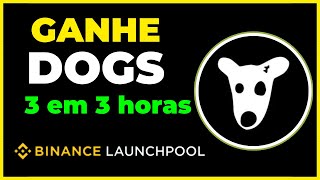 ⚠️URGENTE! COMO RECEBER DE "GRAÇA" TOKENS DOGS NO BINANCE LAUNCHPOOL,NA PRÁTICA!