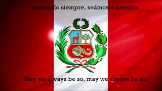 Himno Nacional del Perú - National Anthem of Peru (English/Spanish lyrics)