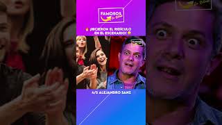 🔥¡HICIERON el RIDÍCULO sobre EL ESCENAR!🤣 #shorts #alejandrosanz #wow #omg #entretenimiento #famosos