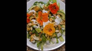 Garden-a salad and an arrangement