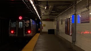 R143 & R160A (L) Trains at Grand Street - BMT Canarsie Line