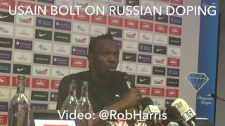 Usain Bolt on Russian doping scandals