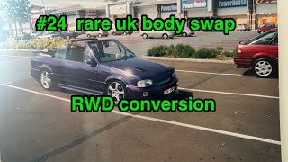 Ford escort RWD conversion #24 body swap mx5