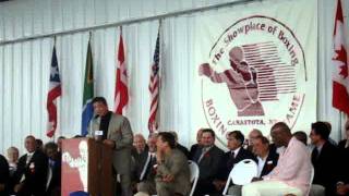 "Rocky" speaks at the IBHOF 2011!