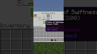 How To Brew Swiftness (8:00) Splash Potions In Minecraft #Shorts