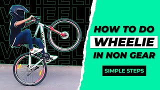 How to wheelie in non gear cycle🔥\3 steps only👍💯/malayalam #subtitles