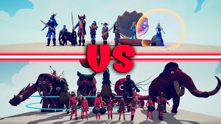 MEGA TRIBAL TEAM vs MEGA PIRATE TEAM - Totally Accurate Battle Simulator | TABS