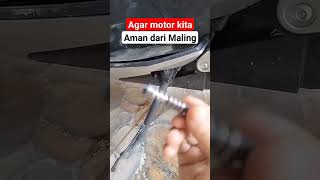 Cara baru agar motor anti maling