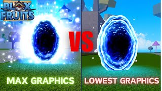 Blox Fruits: Lowest vs Highest Graphics Comparison (PART 2)