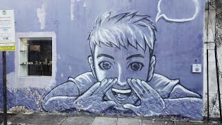 [4K] Exploring The Penang Street Art In Georgetown, Penang